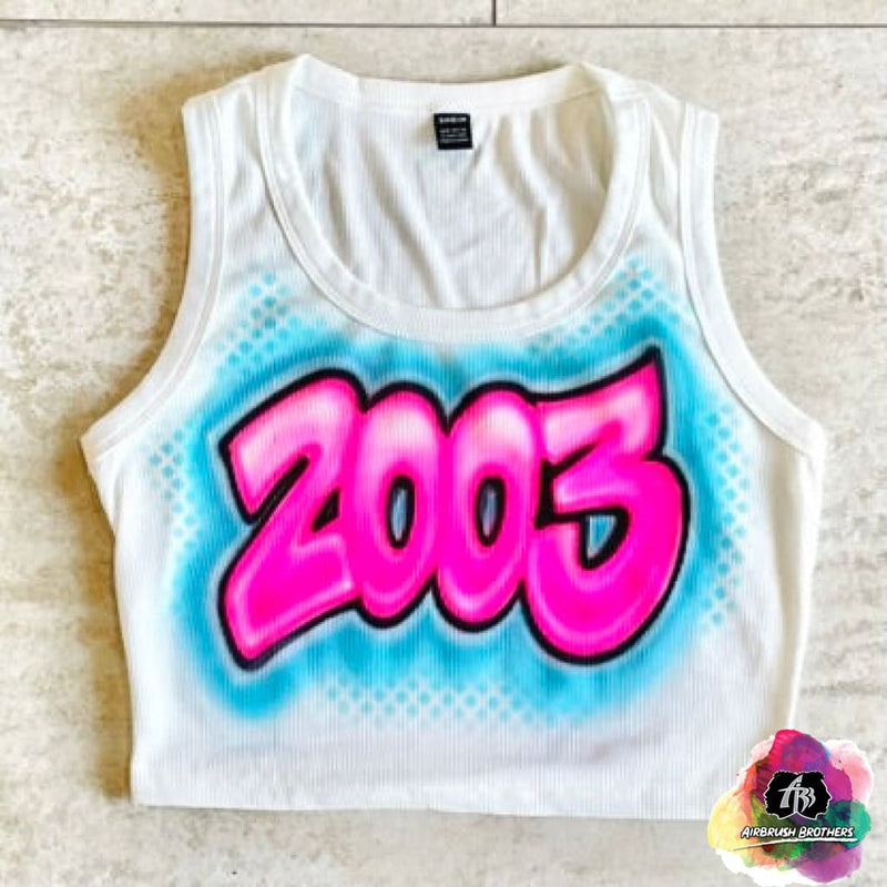 airbrush custom spray paint  Airbrush 2003 Crop Top Design shirts hats shoes outfit  graffiti 90s 80s design t-shirts  Airbrush Brothers