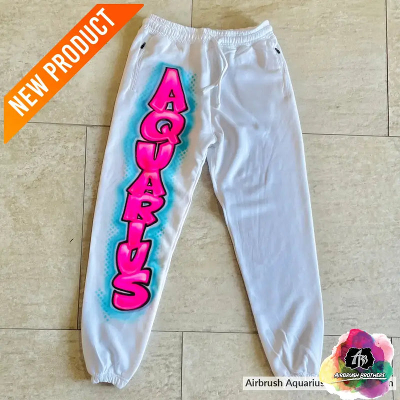 airbrush custom spray paint  Airbrush Aquarius Joggers Design shirts hats shoes outfit  graffiti 90s 80s design t-shirts  Airbrush Brothers Joggers