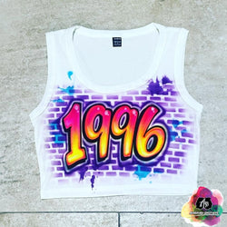 airbrush custom spray paint  Airbrush Brick Crop Top shirts hats shoes outfit  graffiti 90s 80s design t-shirts  Airbrush Brothers