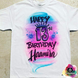 custom airbrush birthday shirts