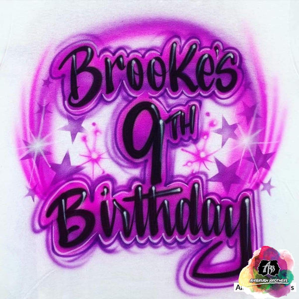 custom airbrush birthday shirts