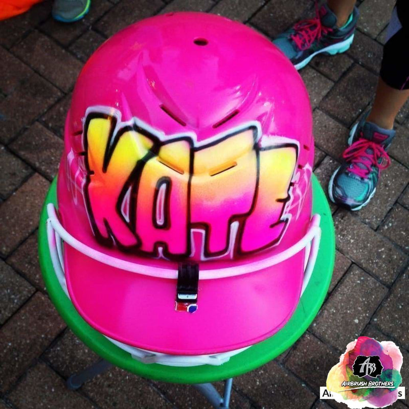 Airbrush Block Name Helmet