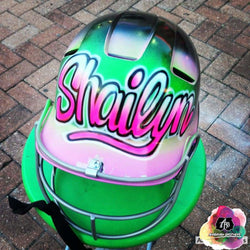 Airbrush Bold Name Helmet