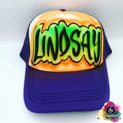 airbrush custom spray paint Airbrush Hat Graffiti Bubble Design shirts hats shoes outfit graffiti 90s 80s design t-shirts Airbrush Brothers Hats