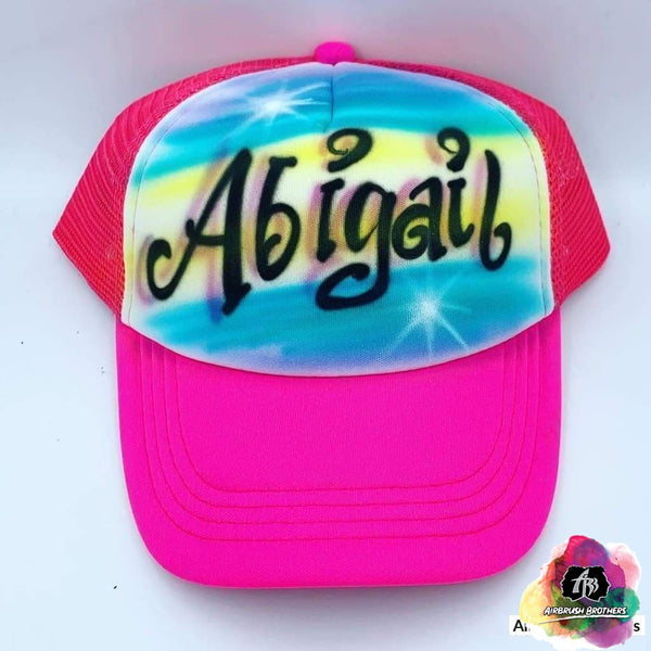 airbrush custom spray paint Airbrush Hat Graffiti Bubble Design shirts hats shoes outfit graffiti 90s 80s design t-shirts Airbrush Brothers Hats