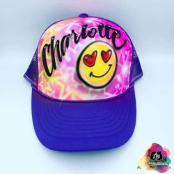 airbrush custom spray paint Airbrush Hat Graffiti Bubble Design shirts hats shoes outfit graffiti 90s 80s design t-shirts Airbrush Brothers Hats