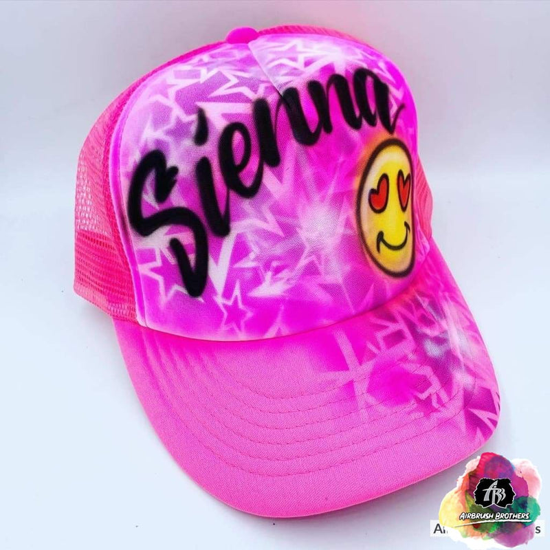 airbrush custom spray paint Airbrush Hat Graffiti Bubble Design shirts hats shoes outfit graffiti 90s 80s design t-shirts Airbrush Brothers Hats