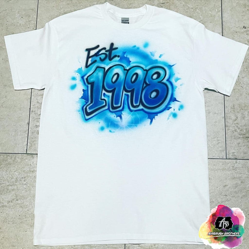 airbrush custom spray paint  Airbrush Est. 1998 Shirt Design shirts hats shoes outfit  graffiti 90s 80s design t-shirts  Airbrush Brothers Shirt