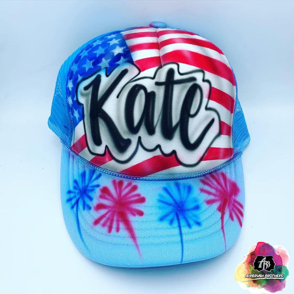 custom airbrush hats