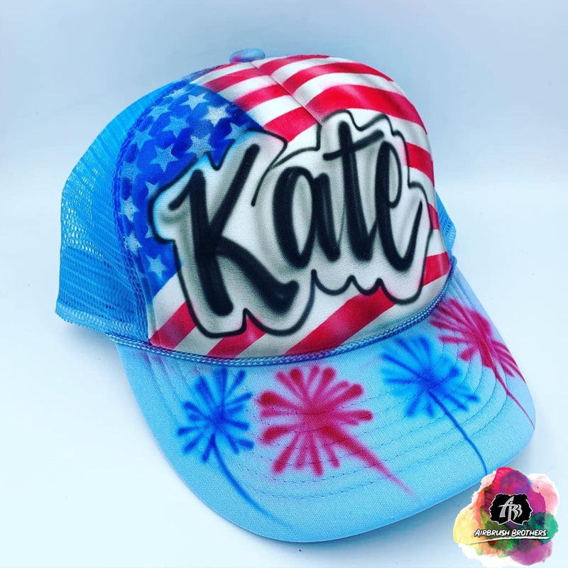 custom airbrush hats