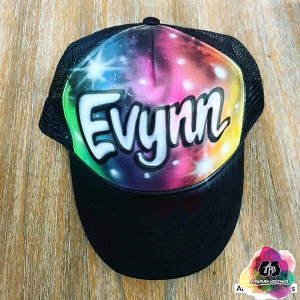 airbrush custom spray paint Airbrush Hat Graffiti Bubble Design shirts hats shoes outfit graffiti 90s 80s design t-shirts Airbrush Brothers Hats