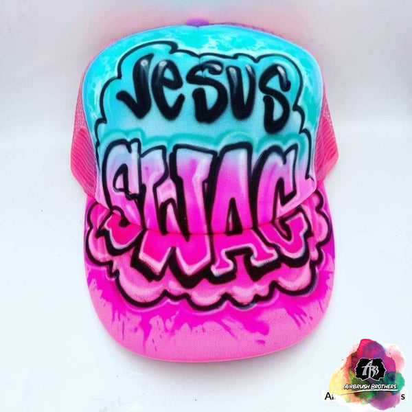 airbrush custom spray paint Airbrush Hat Graffiti Bubble Design shirts hats shoes outfit graffiti 90s 80s design t-shirts Airbrush Brothers Hats