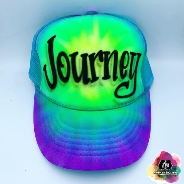 airbrush custom spray paint Airbrush Hat Graffiti Bubble Design shirts hats shoes outfit graffiti 90s 80s design t-shirts Airbrush Brothers Hats