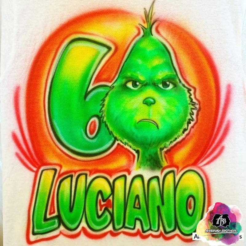 Airbrush Grinch Shirt Design