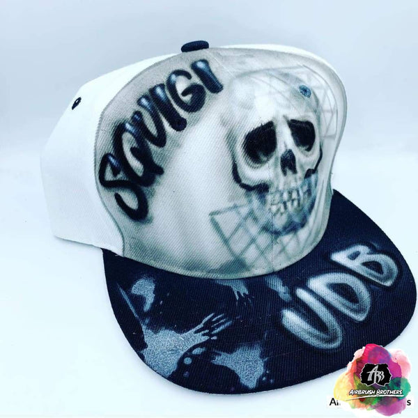 airbrush custom spray paint Airbrush Hat Graffiti Bubble Design shirts hats shoes outfit graffiti 90s 80s design t-shirts Airbrush Brothers Hats