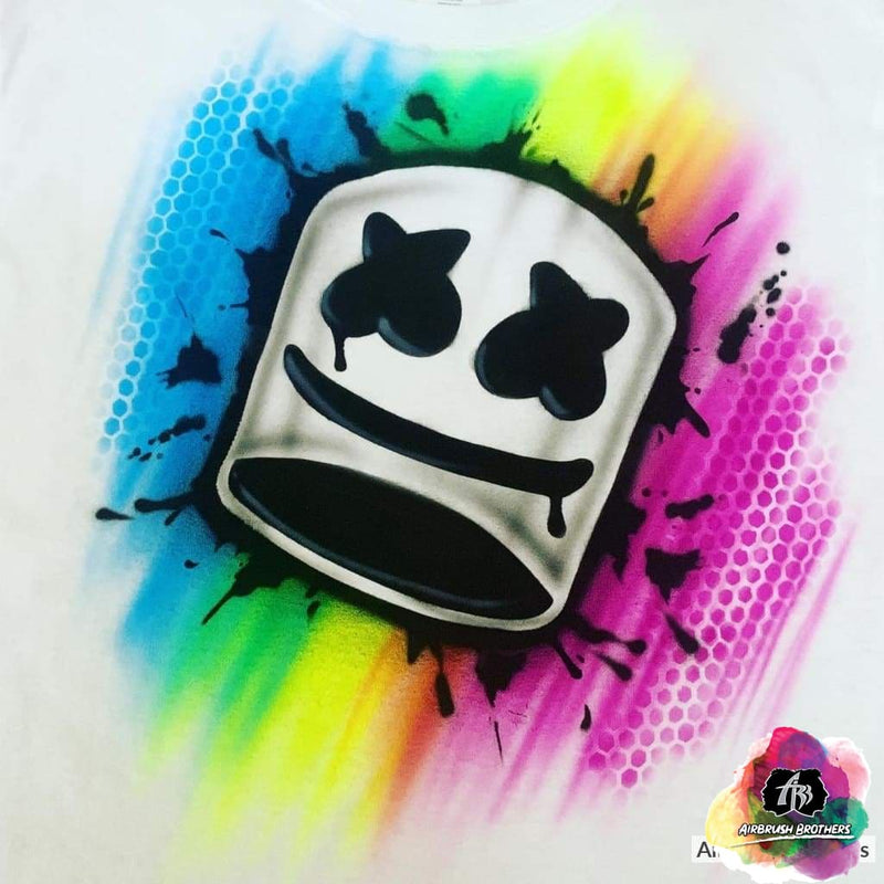 Airbrush Marshmello Shirt Design