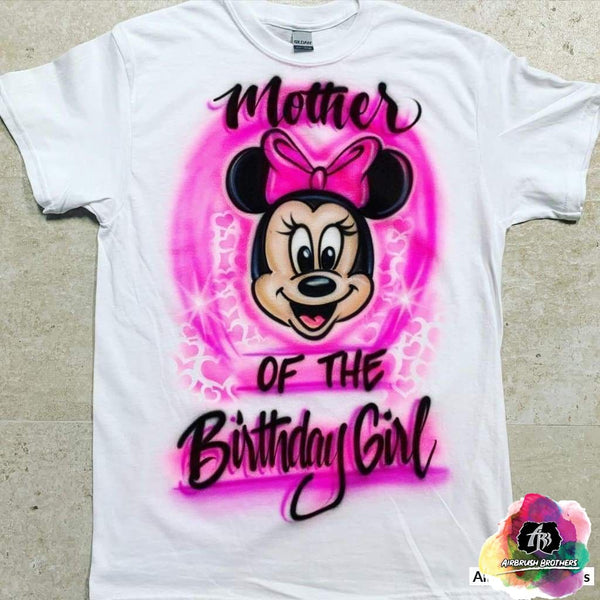 airbrush custom spray paint  Airbrush Minnie Mouse Design shirts hats shoes outfit  graffiti 90s 80s design t-shirts  AirbrushBrothers Shirt