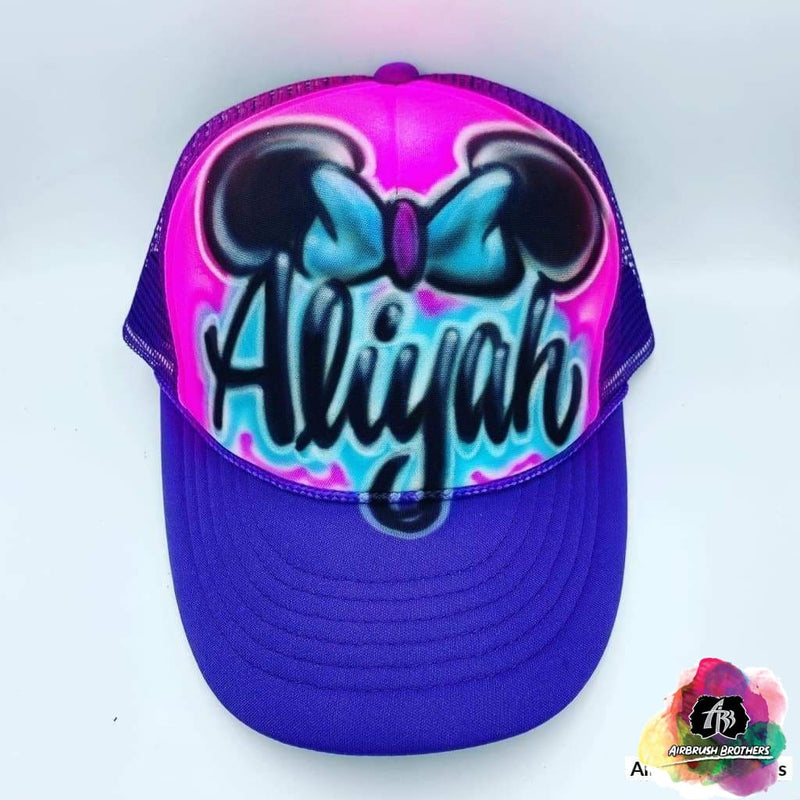 airbrush custom spray paint Airbrush Hat Graffiti Bubble Design shirts hats shoes outfit graffiti 90s 80s design t-shirts Airbrush Brothers Hats