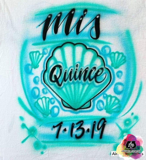 Airbrush Mis Quince Under The Sea Design