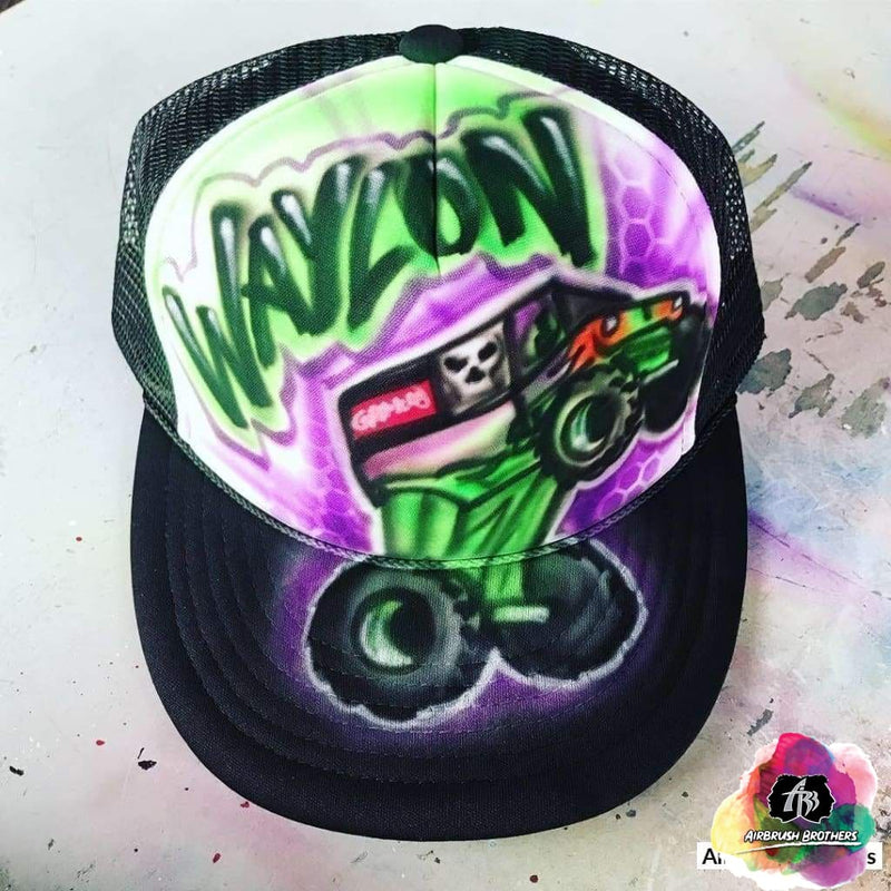 airbrush custom spray paint Airbrush Hat Graffiti Bubble Design shirts hats shoes outfit graffiti 90s 80s design t-shirts Airbrush Brothers Hats