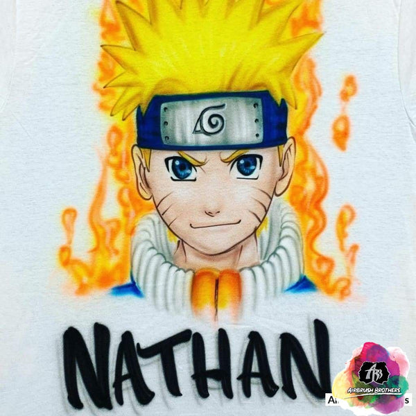 Airbrush Naruto Cartoon Design