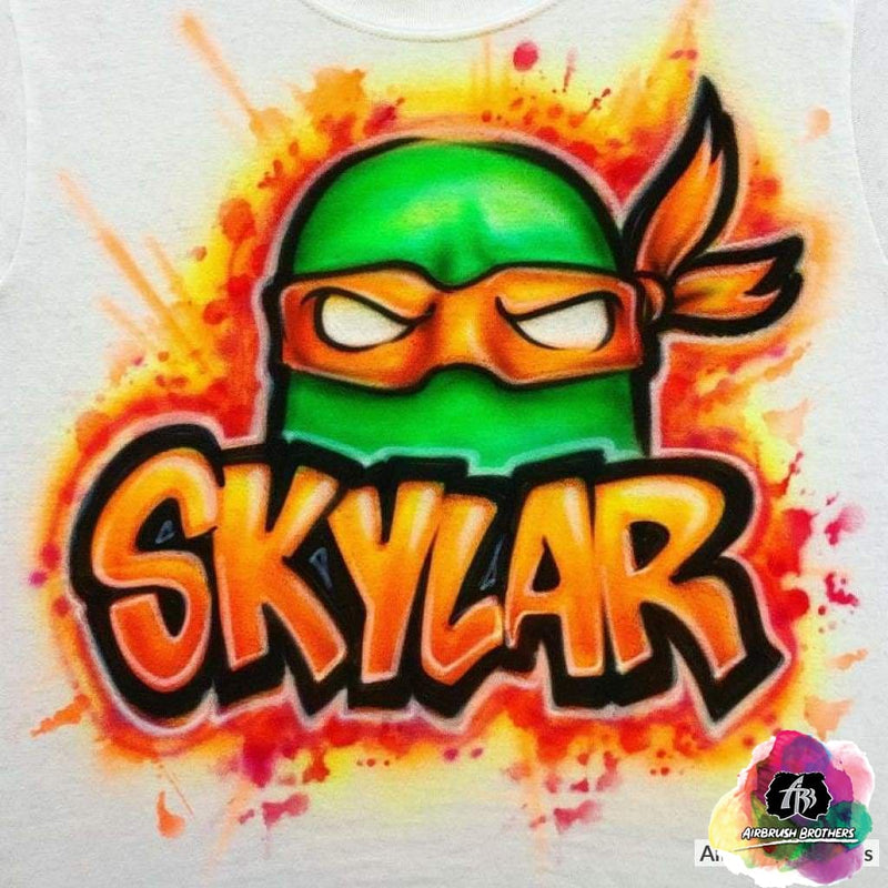 Airbrush Ninja Turtle Shirt Design