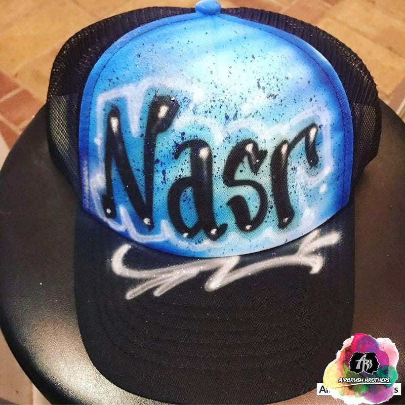 airbrush custom spray paint Airbrush Hat Graffiti Bubble Design shirts hats shoes outfit graffiti 90s 80s design t-shirts Airbrush Brothers Hats