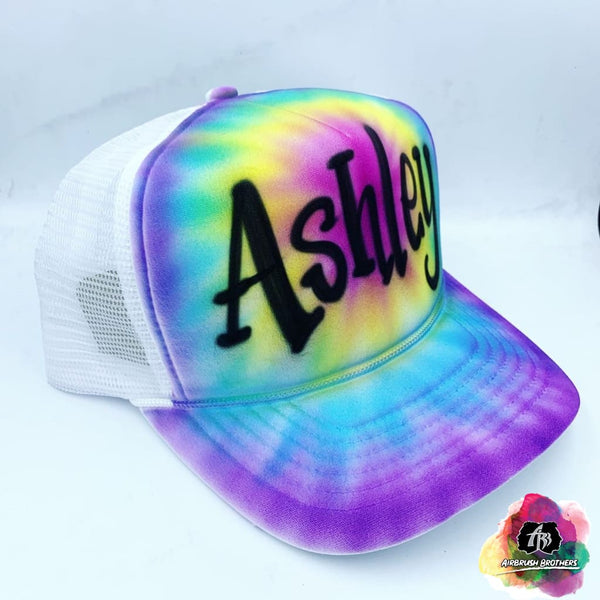 airbrush custom spray paint Airbrush Hat Graffiti Bubble Design shirts hats shoes outfit graffiti 90s 80s design t-shirts Airbrush Brothers Hats