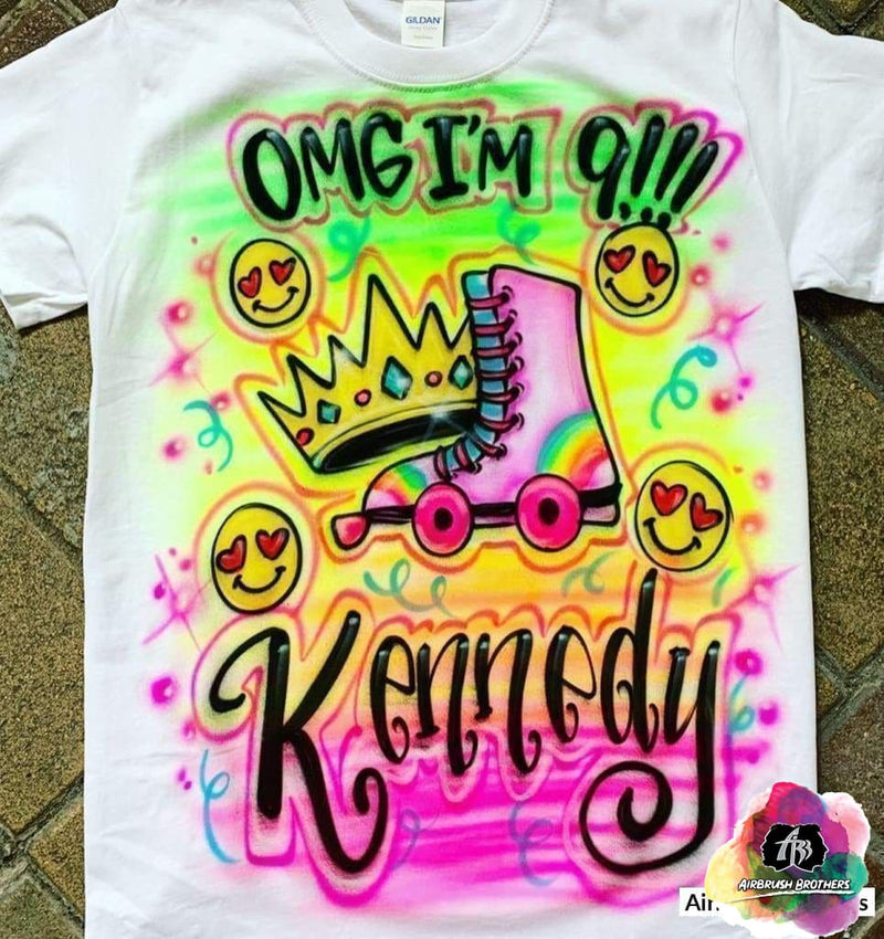 custom airbrush birthday shirts