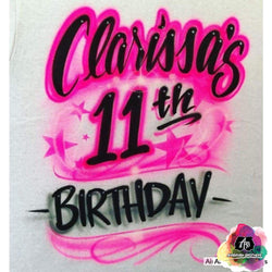 custom airbrush birthday shirts 