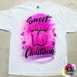 custom airbrush birthday shirts