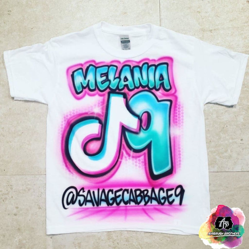 airbrush custom spray paint  Airbrush Tiktok Birthday Shirt Design shirts hats shoes outfit  graffiti 90s 80s design t-shirts  Airbrush Brothers Shirt