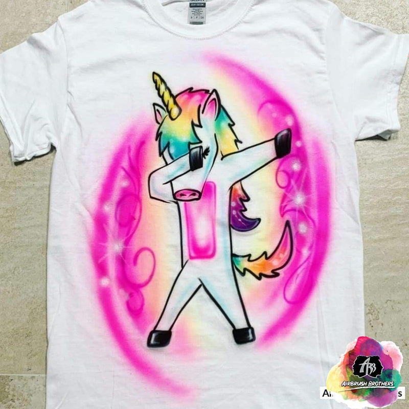 Airbrush Unicorn Cartoon Design