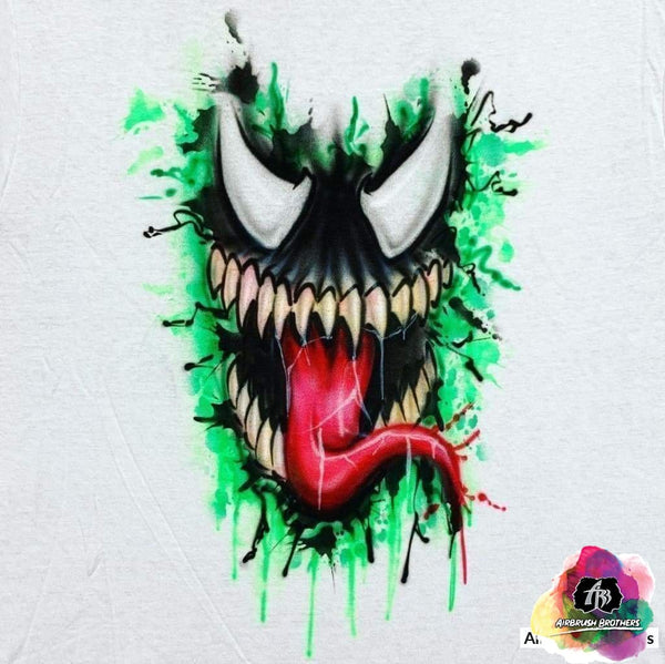 Airbrush Venom Cartoon Design