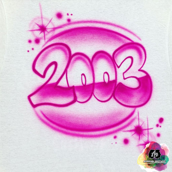 airbrush custom spray paint  Airbrush Year Shirt Design shirts hats shoes outfit  graffiti 90s 80s design t-shirts  Airbrush Brothers Shirt