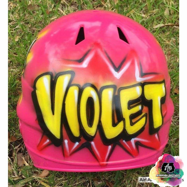 Comic Name Design helmet