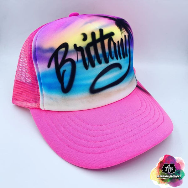 custom airbrush hats