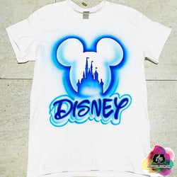 airbrush custom spray paint  Disney Shirt Design shirts hats shoes outfit  graffiti 90s 80s design t-shirts  Airbrush Brothers Shirt