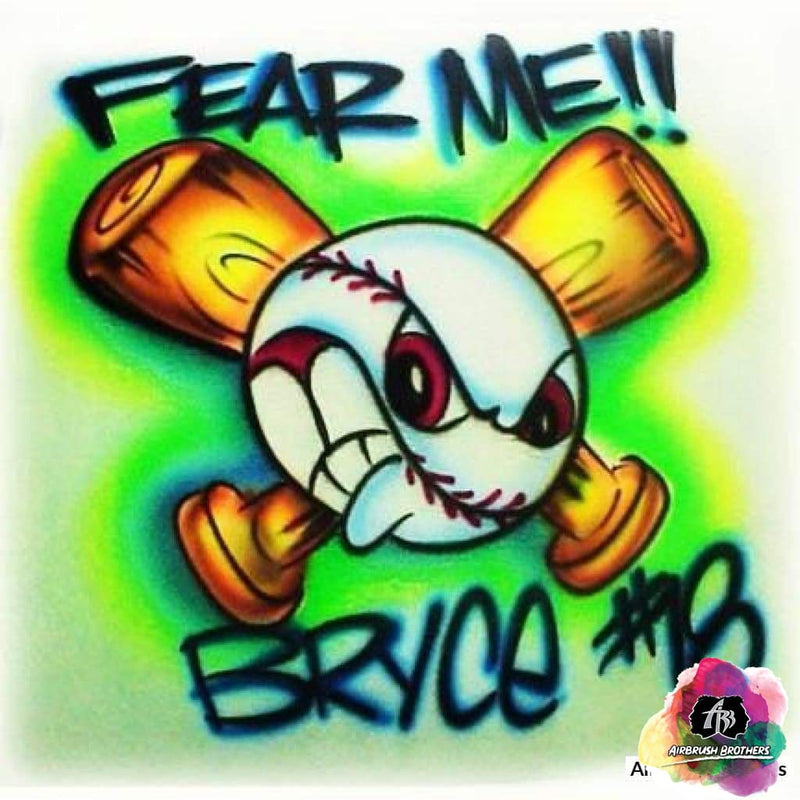 Fear Me Baseball Design