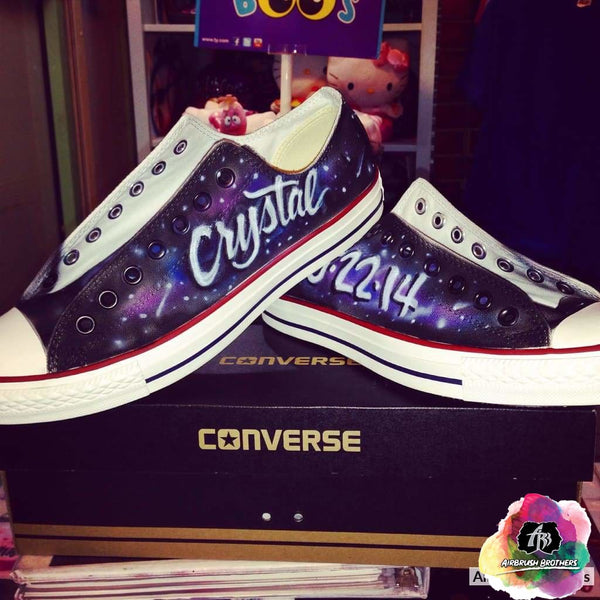 Galaxy Design custom airbrush shoes custom airbrush